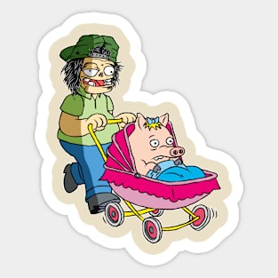 Selling pigs Sticker